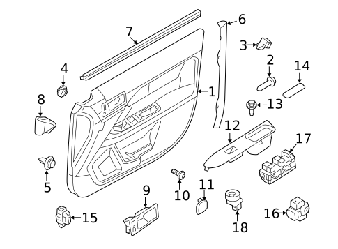 Switches, Solenoids & Actuators for 2010 Ford Fusion #1