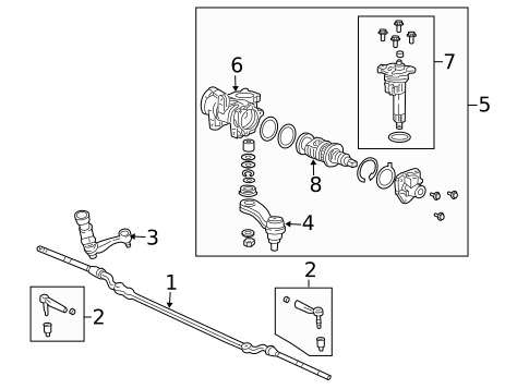 Steering Gear & Linkage for 2007 Chevrolet Silverado 1500 Classic #5