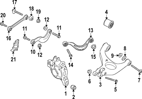 Rear Suspension for 2023 Porsche Taycan #1