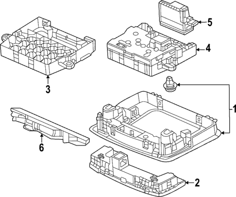Overhead Console for 2023 Honda HR-V #0