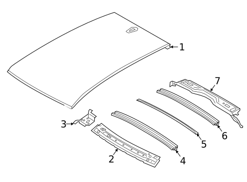 Roof & Components for 2021 BMW X2 #0