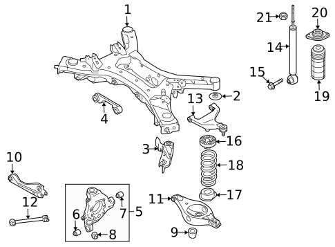 Rear Suspension for 2009 Nissan Murano #1