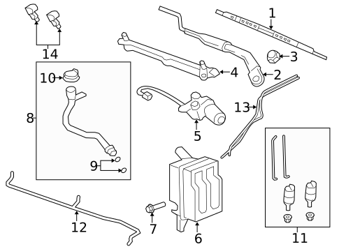 Wiper & Washer Components for 2015 Chevrolet Captiva Sport #0