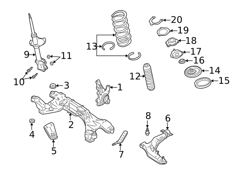 Suspension Components for 1994 INFINITI Q45 #2