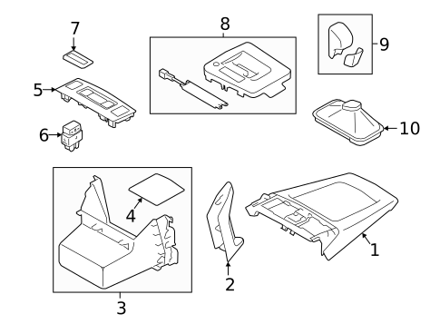 Shifter Trim for 2018 Subaru Forester #0