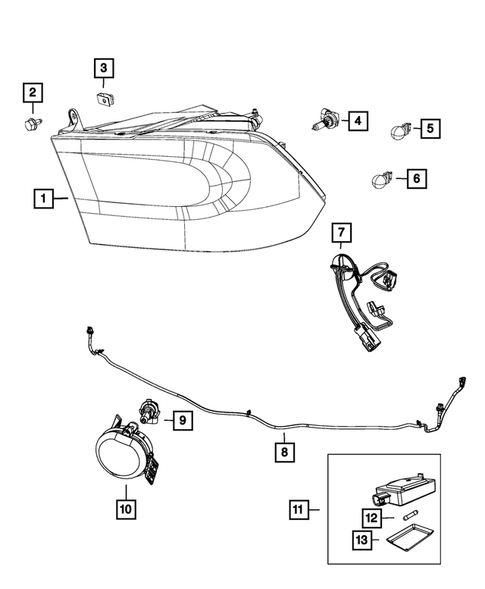 Lamps-Interior and Exterior for 2014 Ram 2500 #4