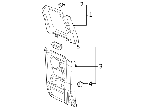 Interior Trim - Rear Door for 2006 Isuzu i-280 #0