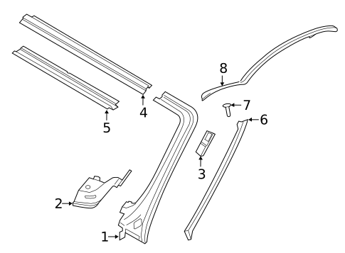 Windshield Header & Components for 2024 Porsche 718 Boxster #0