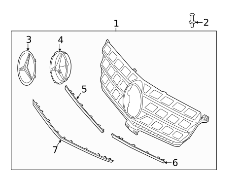 Grille & Components for 2015 Mercedes-Benz ML 400 #0