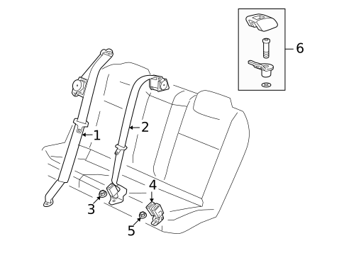 Seat Belt for 2009 Pontiac G8 #0