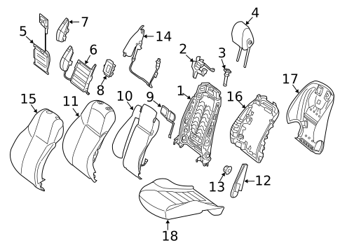 Passenger Seat Components for 2021 Mercedes-Benz AMG GT 63 #5