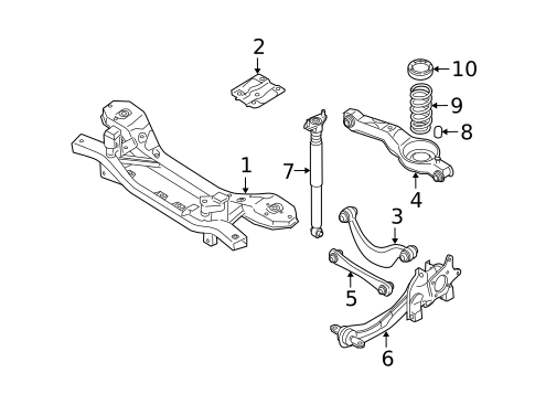 Rear Suspension for 2009 Mazda 3 #1