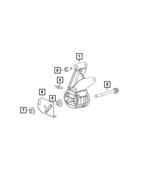 Engine Mounting for 2024 Ram 1500 #8