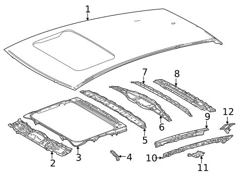 Roof & Components for 2024 Lexus NX350h #5