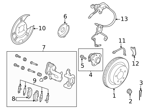 Rear Brakes for 2022 Nissan Rogue #1