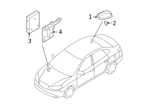 Antenna & Radio for 2009 Hyundai Elantra #1