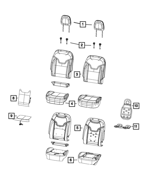 Front Seats - First Row for 2024 Jeep Compass #3
