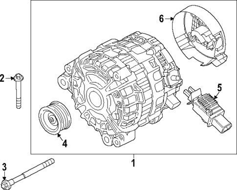 Alternator for 2020 BMW 530i #1