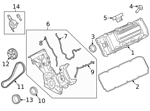 Valve & Timing Covers for 2022 Ford F-350 Super Duty #0