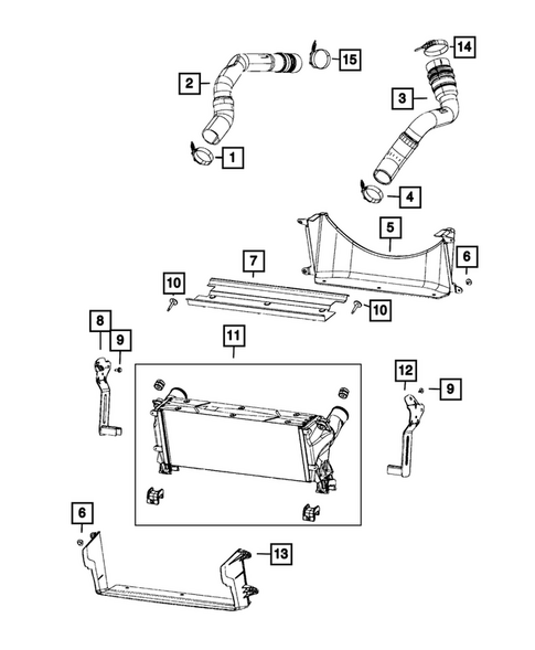 Radiator and Related Parts; Charge Air Cooler for 2025 Ram 3500 #2