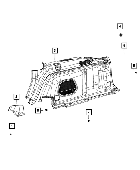 Panels - Moldings - Scuff Plates, Pillar, Cowl, 1/4 Panel Trim and Cargo Covers for 2023 Jeep Grand Cherokee #6