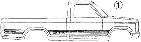 Stripe Tape for 1990 Ford Ranger #0