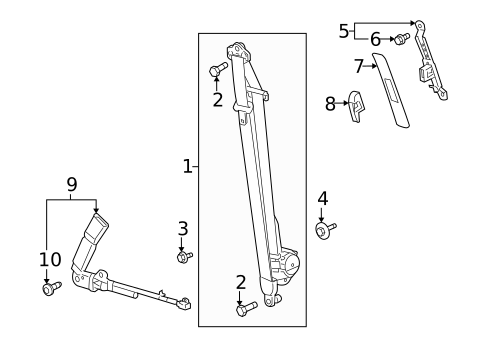 Front Seat Belts for 2008 Saturn Vue #0