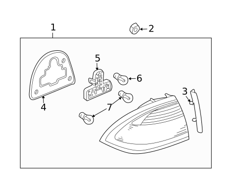 Tail Lamps for 2005 Saab 9-5 #2