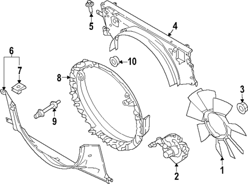 Cooling Fan for 2023 Ford F-450 Super Duty #0