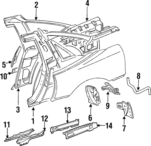 Inner Components for 1994 Mitsubishi 3000GT #0