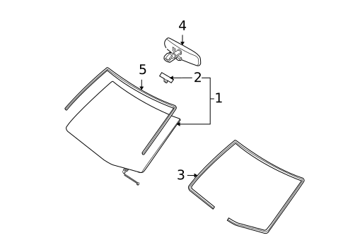 Reveal Moldings for 2011 Nissan Versa #1