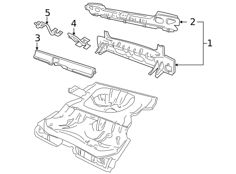 Rear Body for 1999 Saab 9-3 #1
