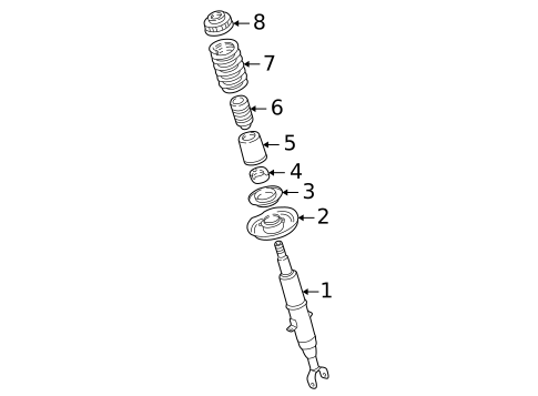 Suspension, Springs & Related Components for 2003 Audi A8 Quattro #1