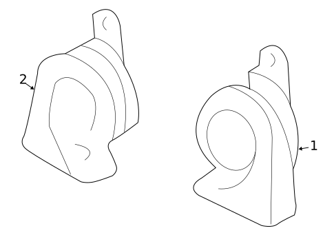 Horn for 2013 Toyota FJ Cruiser #0