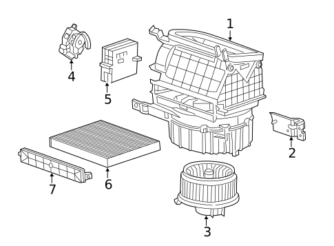 Blower Motor & Fan for 2018 Acura TLX #0