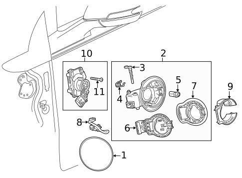 Fender & Components for 2015 Chevrolet Volt #1