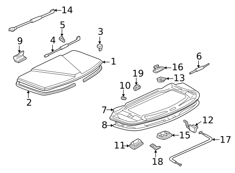 Lid & Components for 2002 Acura NSX #1