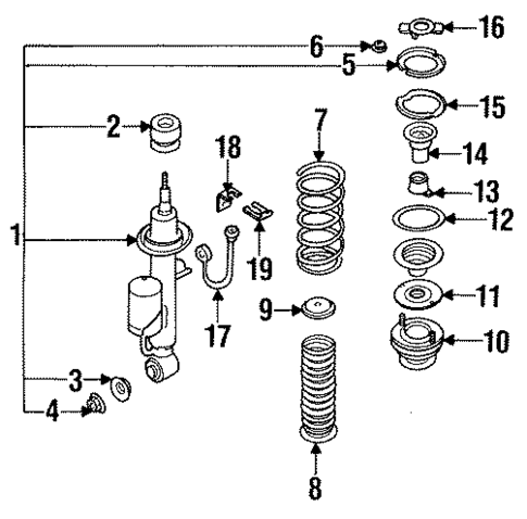 Shocks & Suspension Components for 1996 INFINITI Q45 #1