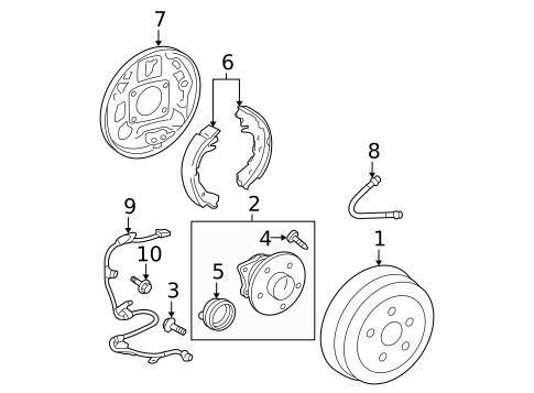 Anti-Lock Brakes for 2005 Toyota Prius #2
