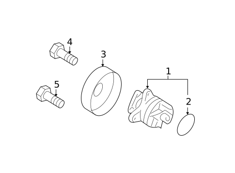 Water Pump for 2010 Mazda 5 #0