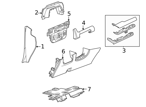 Instrument Panel Components for 2025 Cadillac Escalade #2