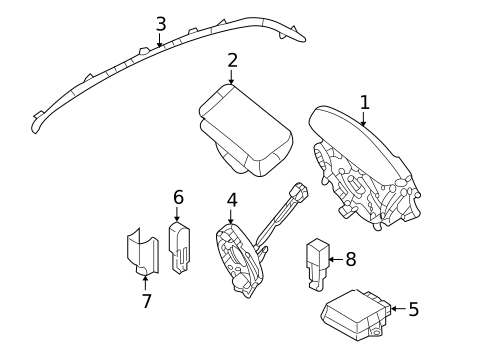 Air Bag Components for 2010 Kia Optima #0
