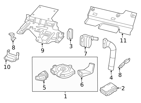 Driver Seat Components for 2013 Nissan Pathfinder #1