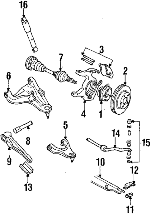 Front Suspension for 1985 Cadillac Seville #0