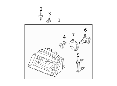 Headlamp Components for 2011 Mercury Grand Marquis #0