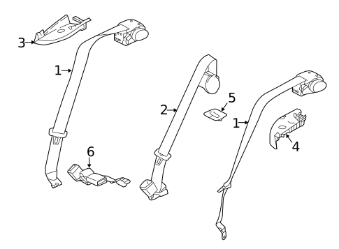 Seat Belt for 2020 Jaguar F-Pace #1