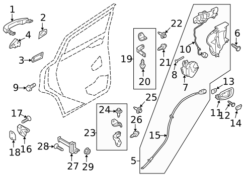 Lock & Hardware for 2014 Ford C-Max #1