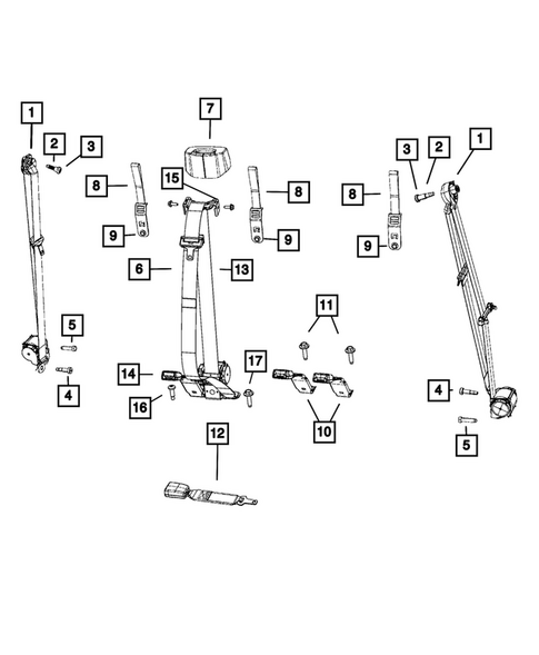 Seat Belts for 2022 Ram 3500 #0