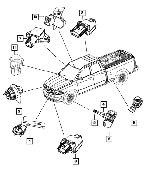 Sensors for 2012 Ram 1500 #0