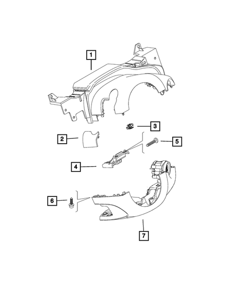 Steering Column and Intermediate Shaft for 2017 Fiat 500X #1